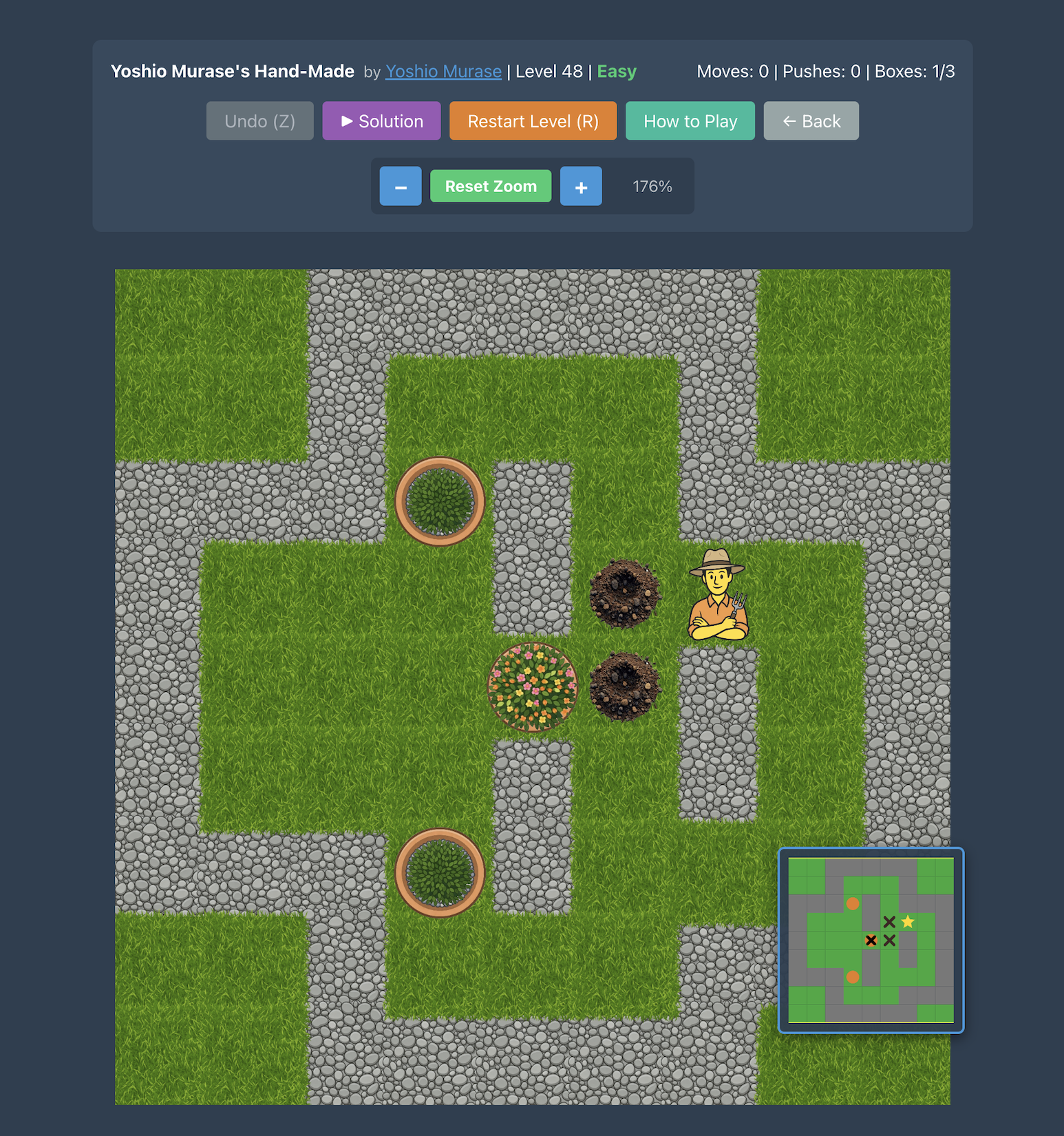 Sokoban Gardener game play